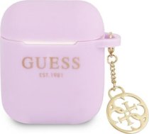 GUA2LSC4EU Guess 4G Charm Silicone Case for Airpods 1|2 Purple GUA2LSC4EU