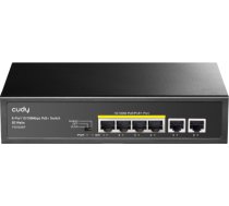 Cudy FS1006P network switch Fast Ethernet (10/100) Power over Ethernet (PoE) Black FS1006P
