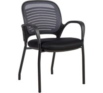 Klienta krēsls TORINO 59xD59xH84cm, pelēks/melns 27706