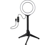 Puluz LED Ring Lamp 12cm with Desktop Tripod Mount up to 21.8cm, USB PKT3084B