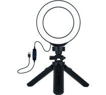 Puluz LED Ring Lamp 12cm With Pocket Tripod Mount Up to 14.5cm, USB PKT3058B