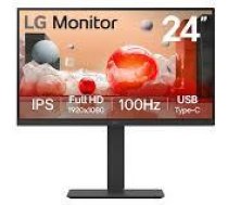 LCD Monitor LG 23.8" Business Panel IPS 1920x1080 16:9 100 Hz 5 ms Swivel Pivot Height adjustable Tilt 24BA650-B 24BA650-B