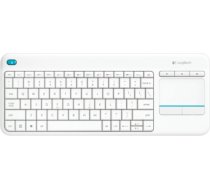 Logitech K400 Plus Touch Wireless Keyboard, RF Wireless, US, White 920-007146