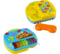 Playgo Muzikāla rotaļlieta klavieres un tālrunis ar skaņām un gaismiņam no 12 men. CB42006 CB42006