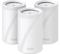 Wireless Router TP-LINK Wireless Access Point / Router 3-pack 9300 Mbps Mesh Wi-Fi 7 USB 3.0 4x2.5GbE LAN  WAN ports 4 Number of antennas 4 DECOBE65(3-PACK) DECO BE65(3-PACK)