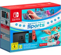 Nintendo Switch V2 Red & Blue + Switch Sports + 12 MONTH NSO (NSH085) NSH085