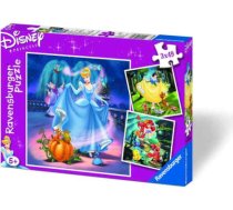 Ravensburger Puzzle 3x49 pc Disney's Cinderella, Snow White & Ariel 093397V