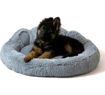 GO GIFT Dog and cat bed XL - grey - 75x75 cm