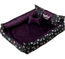 GO GIFT Dog and cat bed L - purple - 90x75x16 cm