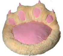 GO GIFT Dog and cat bed - cream - 75x75 cm