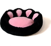 GO GIFT Dog and cat bed XL - black-pink - 75x75 cm