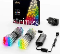 Twinkly Strings – 250 RGB+W Ciąg świetlny, przezroczysty przewód, typ wtyczki F TWS250SPP-TEU