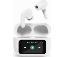 Austiņas Gembird BT TWS with LCD display and Active Noise Cancelling White TWS-LCD-ANC-01-W