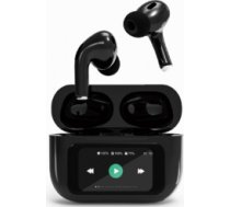 Austiņas Gembird BT TWS with LCD display and Active Noise Cancelling Black TWS-LCD-ANC-01-BK
