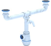 Dubultais sifons 1'1/2 x 40-50mm, ar veļas mašīnas pieslēgumam ET00351/A3500