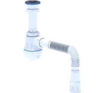 Virtuves izlietnes sifons 1 1/2' 40мм ar gofrēto cauruli 40х40/50 A0115EU