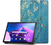 Tech-Protect SmartCase futrālis Lenovo Tab M10 Plus (3rd gen.) 10.6" TB-125 | TB-128 - zils ar sakuras ziediem 21070-0