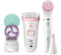 Braun Silk-épil 9 Silk-épil Beauty Set 9 9-985 Deluxe 7-in-1 Cordless Wet & Dry Hair Removal - Epilator, Shaver, Exfoliator, Cleansing Kit for Face & Body 9-985BS