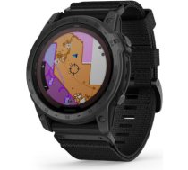 Garmin Tactix 7 Pro Solar Ar saules enerģiju lādējams GPS pulkstenis taktiskām nodarbībām ar neilona pulksteņa siksniņu 010-02704-11