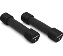 Hanteles HMS HPT01 ar poliuretāna TPU 2 x 1 kg 17-66-210