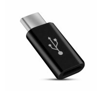 (Ir veikalā) Mocco Universāls Adapteris Micro USB uz Type-C USB Savienojums Melns MC-AD-TCM-BK