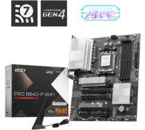 (Ir veikalā) MSI PRO B840-P WIFI motherboard AMD B840 Socket AM5 ATX DDR5-SDRAM PRO B840-P WIFI