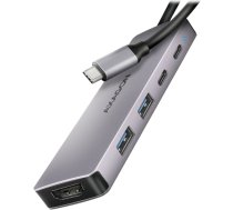 AXAGON HMC-5H60 USB-C 3.2 Gen 1 hub, 2x USB-A, 1x USB-C, 4K 60Hz HDMI, PD 100W, 15cm USB-C cable HMC-5H60
