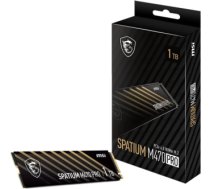 SSD MSI SPATIUM M470 PRO 1TB M.2 PCIe Gen4 NVMe 3D NAND Write speed 4500 MBytes/sec Read speed 6000 MBytes/sec 2.15mm TBW 320 TB MTBF 150000 hours S78-440L0J0-P83 S78-440L0J0-P83