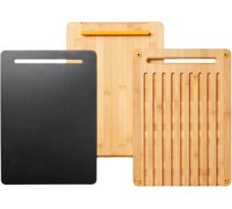 Griešanas dēlīši 3 gab. Fiskars Functional Form Bamboo 1057550