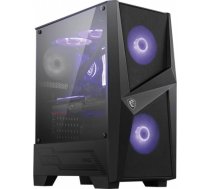Case MSI MAG FORGE 100M MidiTower Not included ATX MicroATX MiniITX Colour Black MAGFORGE100M MAGFORGE100M