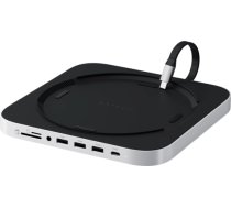 SATECHI Mac Mini M1 / M2 Stand & Hub with NVMe SSD Enclosure - Silver ST-GMMSHS