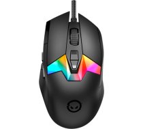 LORGAR MSP80, Professional wired gaming mouse, 9 programmable buttons, Pixart PAW3395 sensor, DPI up to 26000, 80 million clicks buttons lifespan, 1.8m USB braided cable, size: 129*73*40mm, 0.093.5kg, Black LRG-MSP80-BK