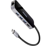 Axagon Multiport USB 3.2 Gen 1 hub. HDMI, Gigabit LAN and Power Delivery. 20 cm USB-C cable. HMC-6GL