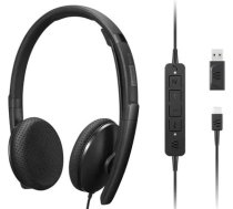 Lenovo 4XD1M45626 headphones/headset Wired Head-band USB Type-C Black 4XD1M45626