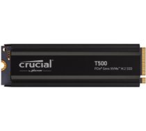 SSD CRUCIAL T500 4TB M.2 PCIe Gen4 NVMe 3D NAND Write speed 6900 MBytes/sec Read speed 7000 MBytes/sec TBW 2400 TB CT4000T500SSD5 CT4000T500SSD5