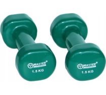 Master čuguna hanteles ar vinila pārklājumu 1,5 kg x2 MAS4A067