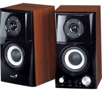Genius loudspeakers SP-HF500A v2, 2.0, 16W, brown-black, volume control, headphones output, 3,5 mm jack (USB)+ AUX, 100Hz~20kHz 31730032400