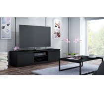 Top E Shop Topeshop RTV120 CZAR TV galds / izklaides centrs ar 2 plauktiem, 120 × 40 × 36 cm, melns RTV120 CZAR