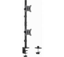 Monitora stiprinājums Gembird Adjustable 2-display Vertical Desk Mount MA-D2-02
