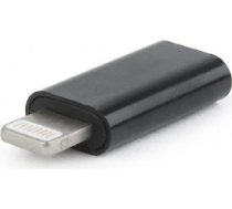 Gembird USB Type-C Female to Apple Lightning Male Black adapteris A-USB-CF8PM-01