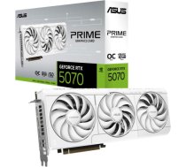 Graphics Card ASUS NVIDIA GeForce RTX 5070 12 GB GDDR7 192 bit Triple slot Fansink 1xHDMI 3xDisplayPort PRIME-RTX5070-O12G-WHITE PRIME-RTX5070-O12G-WHITE