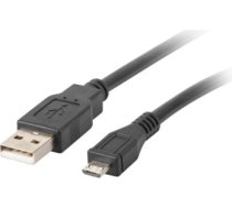 Lanberg CA-USBM-10CC-0018-BK USB cable USB 2.0 1.8 m Micro-USB B USB A Black CA-USBM-10CC-0018-BK