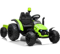 Lean Cars elektriskais traktors HZB-200 ar piekabi, zaļā krāsā 7309-UNIW