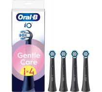 Braun iO RB SBF-4 Oral-B GentleCare zobu birstes uzgaļi, melni, 4gab IO RB SBF-4