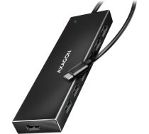 Axagon Seven-port USB 3.2 Gen 1 hub with charging support. Connector for external power supply. USB-C cable 30 cm. HUE-F7C