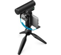 Sennheiser MKE 400 MOBILE KIT - Mikrofon pojemnościowy, superkardioidalny, wyposażony w filtr dolnoprzepustowy ze statywem Manfrotto S509257