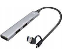 HUB USB I-TEC Hub USB-C/USB-A Metal 1x USB 3.0 + 3x USB 2.0 CAHUBMETALMINI4
