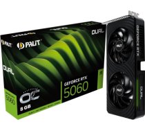 Graphics Card PALIT NVIDIA GeForce RTX 5060 8 GB GDDR7 128 bit PCIE 5.0 16x Dual Slot Fansink 1xHDMI 3xDisplayPort NE75060S19P1-GB2063D NE75060S19P1-GB2063D