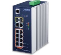 PLANET IGS-4215-8P2T2S network switch Managed L2/L4 Gigabit Ethernet (10/100/1000) Power over Ethernet (PoE) Blue, Silver IGS-4215-8P2T2S