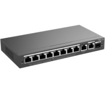 Ruijie RG-ES210GS-P 10-Port Gigabit Cloud 6kV 20Gbps PoE+ Slēdzis Melns RG-ES210GS-P